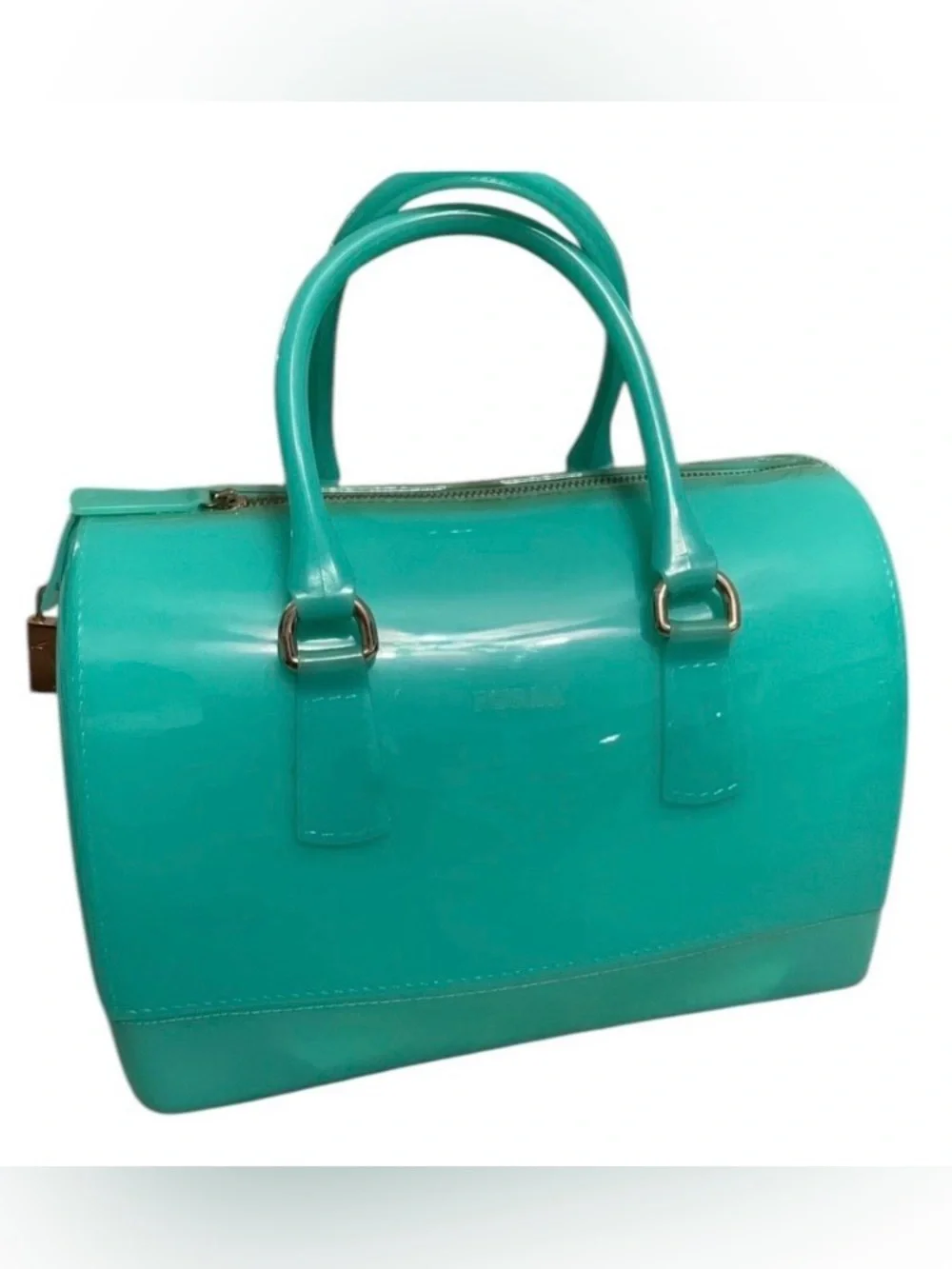 Furla Candy Teal Dome Satchel